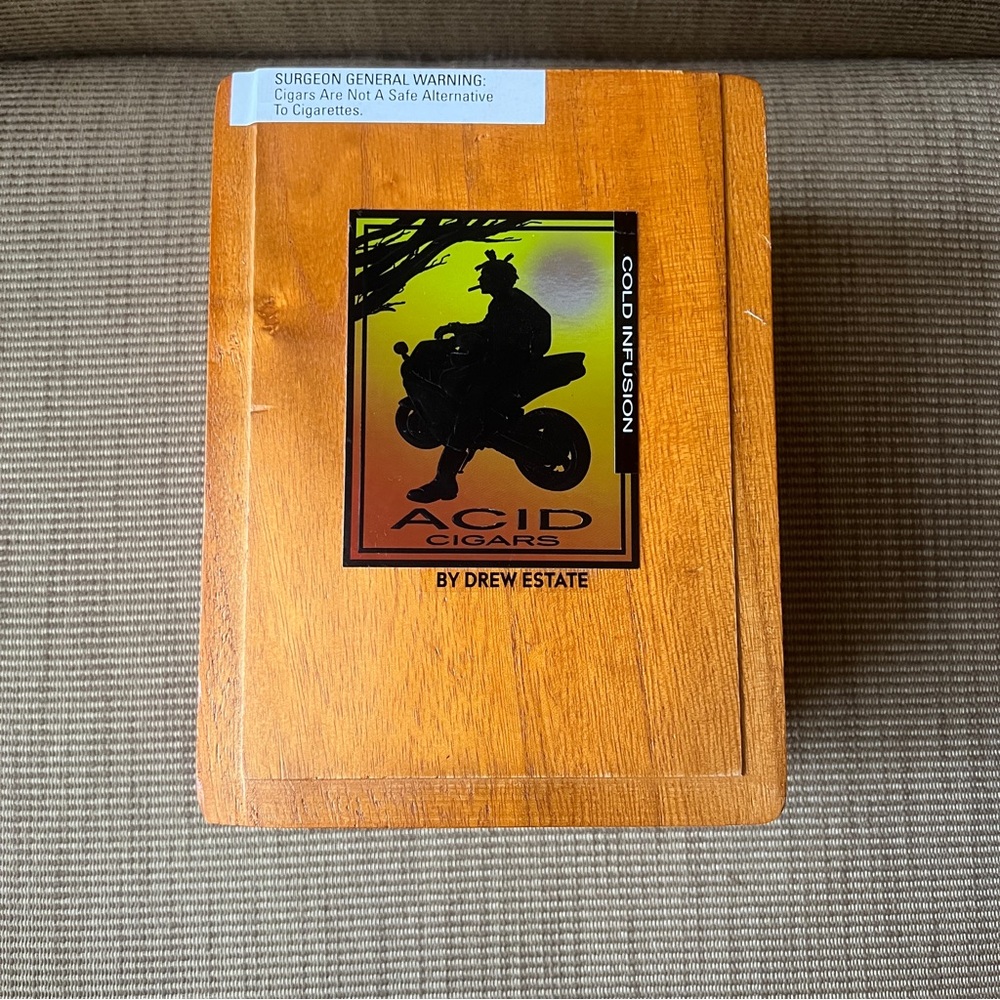 Acid Cigars Cold Infusion Empty Cigar Box – Wooden Box for DIY & Storage